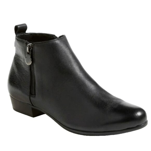 Munro Womens Lexi Bootie Black Leather Size 8.5 - Picture 1 of 14